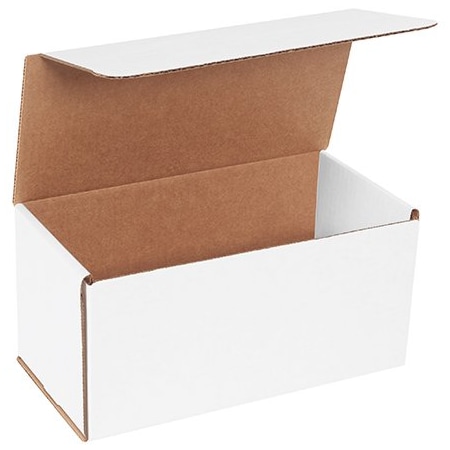 Bsc Preferred 10 x 5 x 5'' White Corrugated Mailers, 50PK BUY00017137